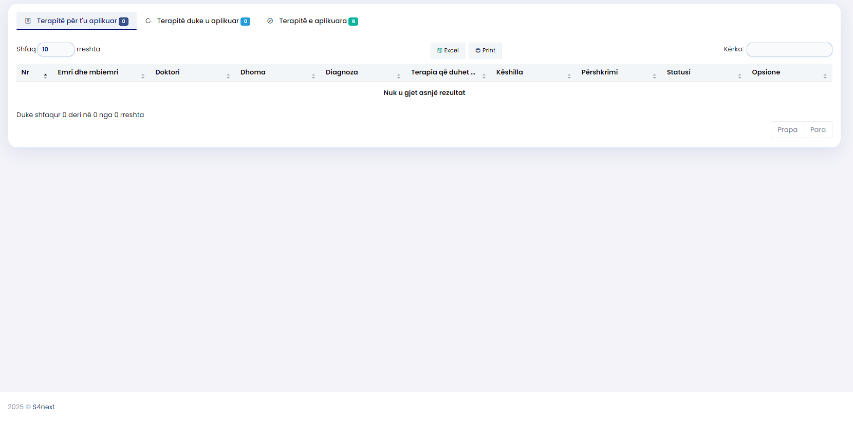 Interface e modulit Infermieria - Care360
